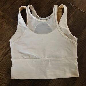 Lululemon Athletica White Mesh Sports Bra